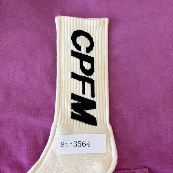 Cactus Plant Flea Market Sock Hoodie Mens M /Size 2 Pink Cotton Made in Japan - Picture 10 of 10